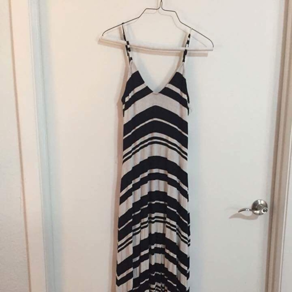 B&W maxi dress
